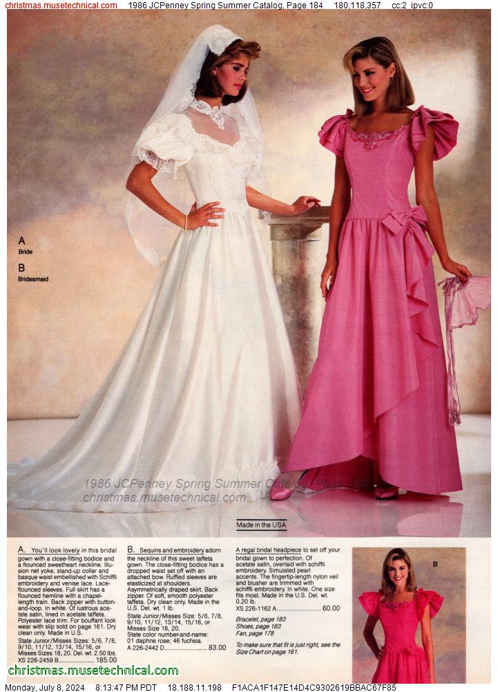 1986 JCPenney Spring Summer Catalog, Page 184 - Catalogs & Wishbooks