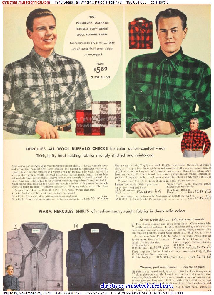 1948 Sears Fall Winter Catalog, Page 472