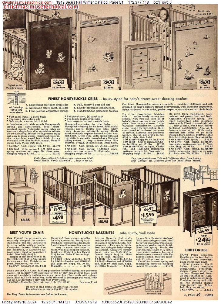 1949 Sears Fall Winter Catalog, Page 51