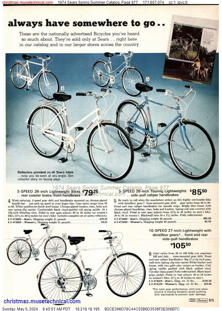 1974 Sears Spring Summer Catalog, Page 977