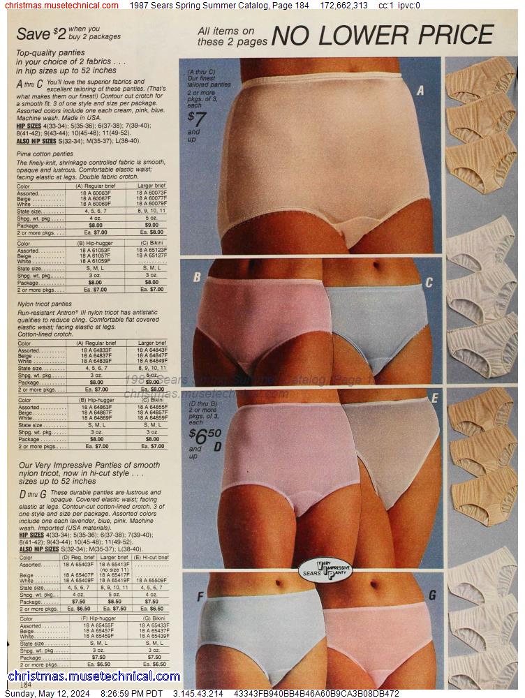 1987 Sears Spring Summer Catalog, Page 184