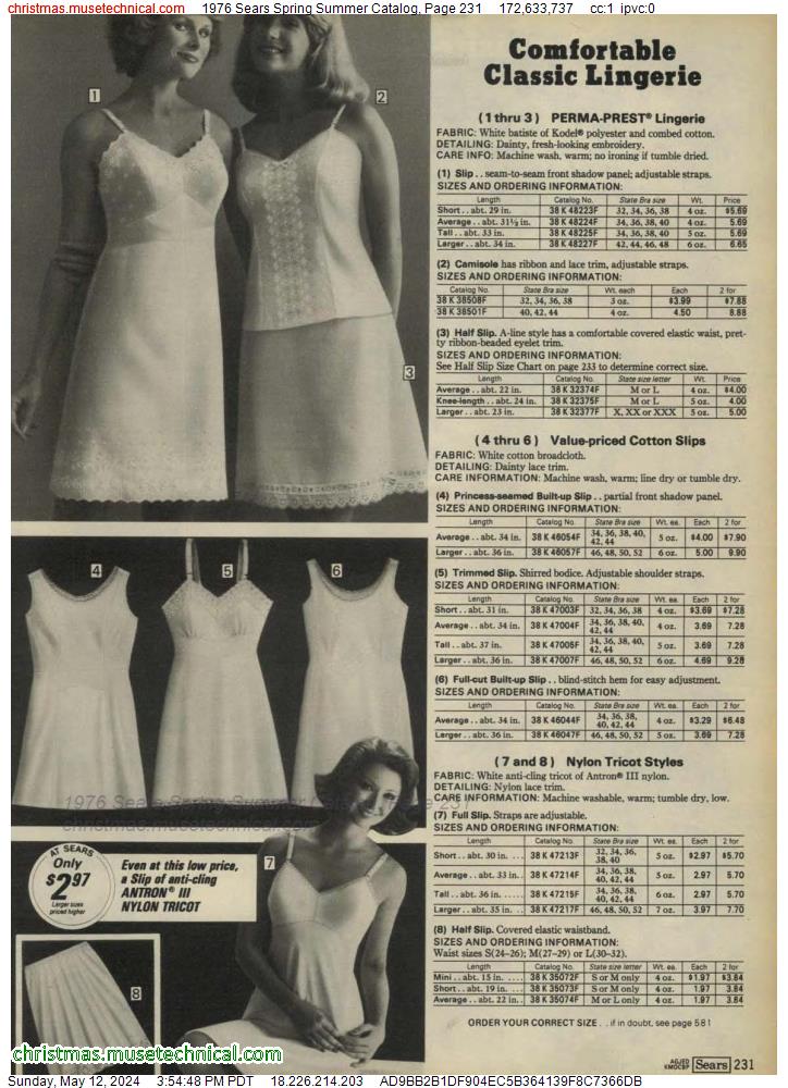 1976 Sears Spring Summer Catalog, Page 231