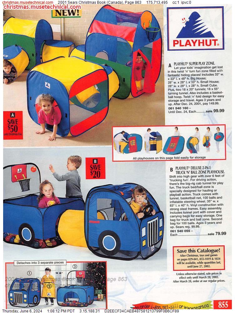 2001 Sears Christmas Book (Canada), Page 863