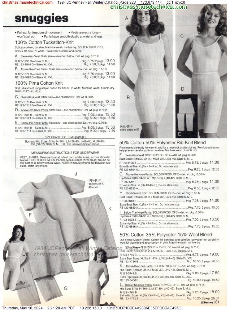 1984 JCPenney Fall Winter Catalog, Page 323