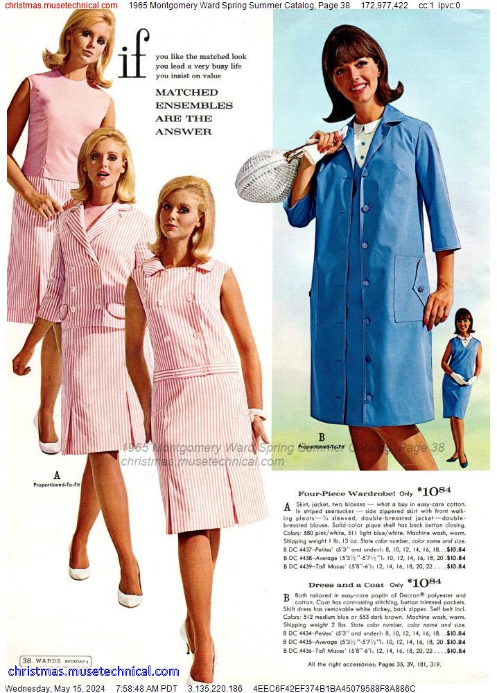 1965 Montgomery Ward Spring Summer Catalog, Page 38