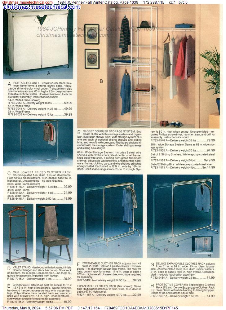 1984 JCPenney Fall Winter Catalog, Page 1039