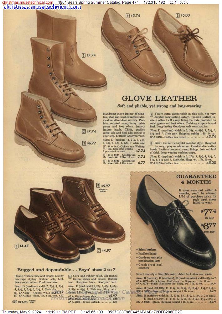 1961 Sears Spring Summer Catalog, Page 474