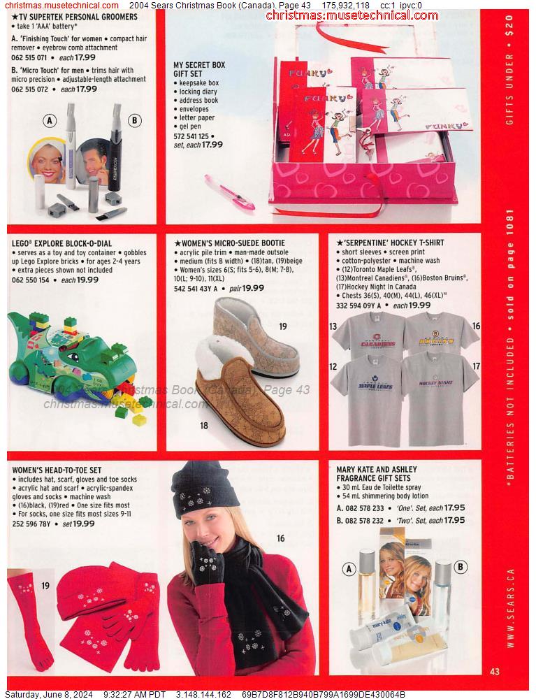 2004 Sears Christmas Book (Canada), Page 43