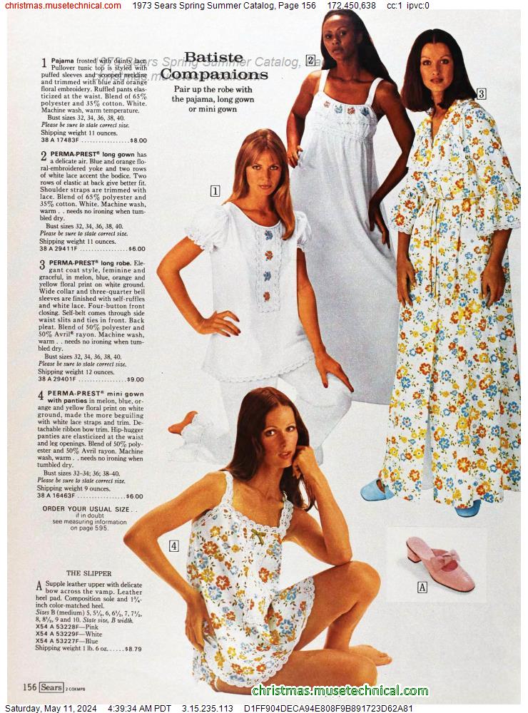 1973 Sears Spring Summer Catalog, Page 156