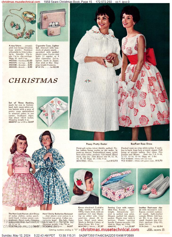 1958 Sears Christmas Book, Page 15