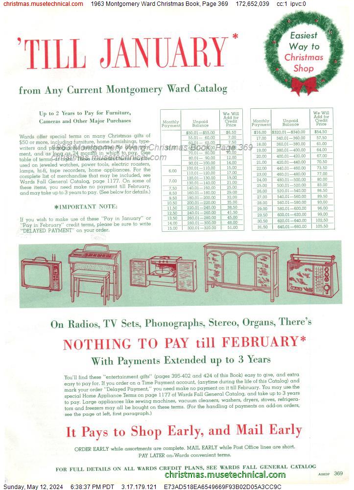 1963 Montgomery Ward Christmas Book, Page 369