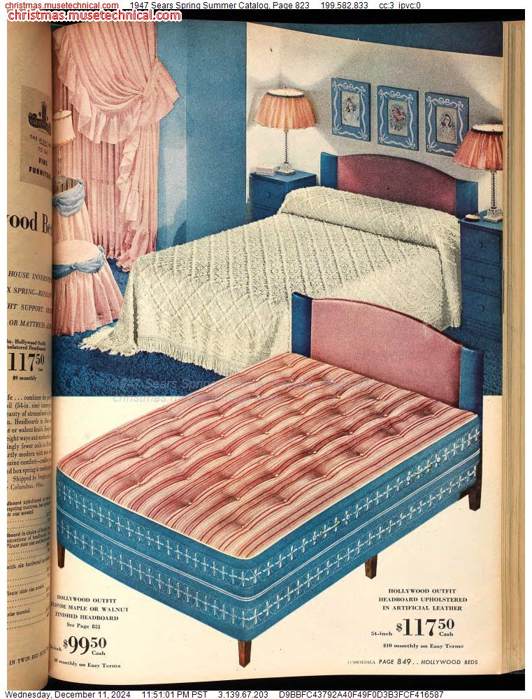 1947 Sears Spring Summer Catalog, Page 823