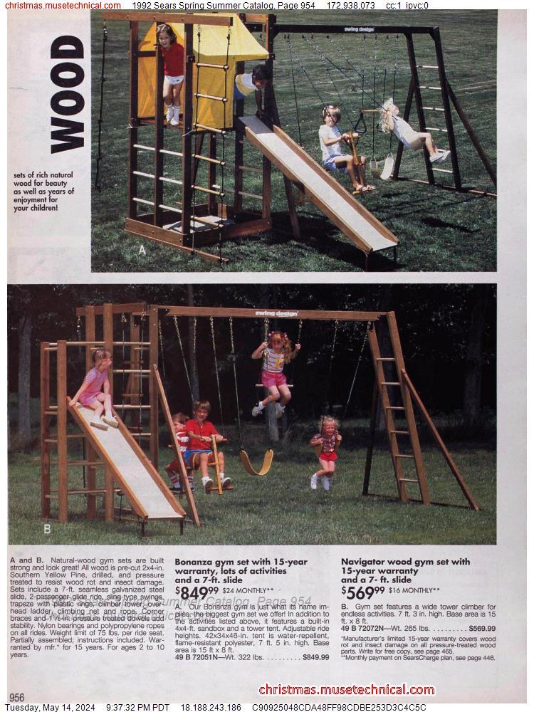 1992 Sears Spring Summer Catalog, Page 954