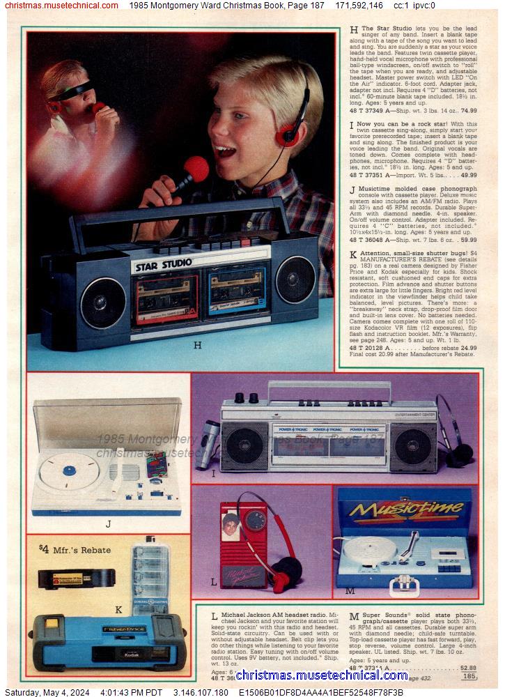 1985 Montgomery Ward Christmas Book, Page 187