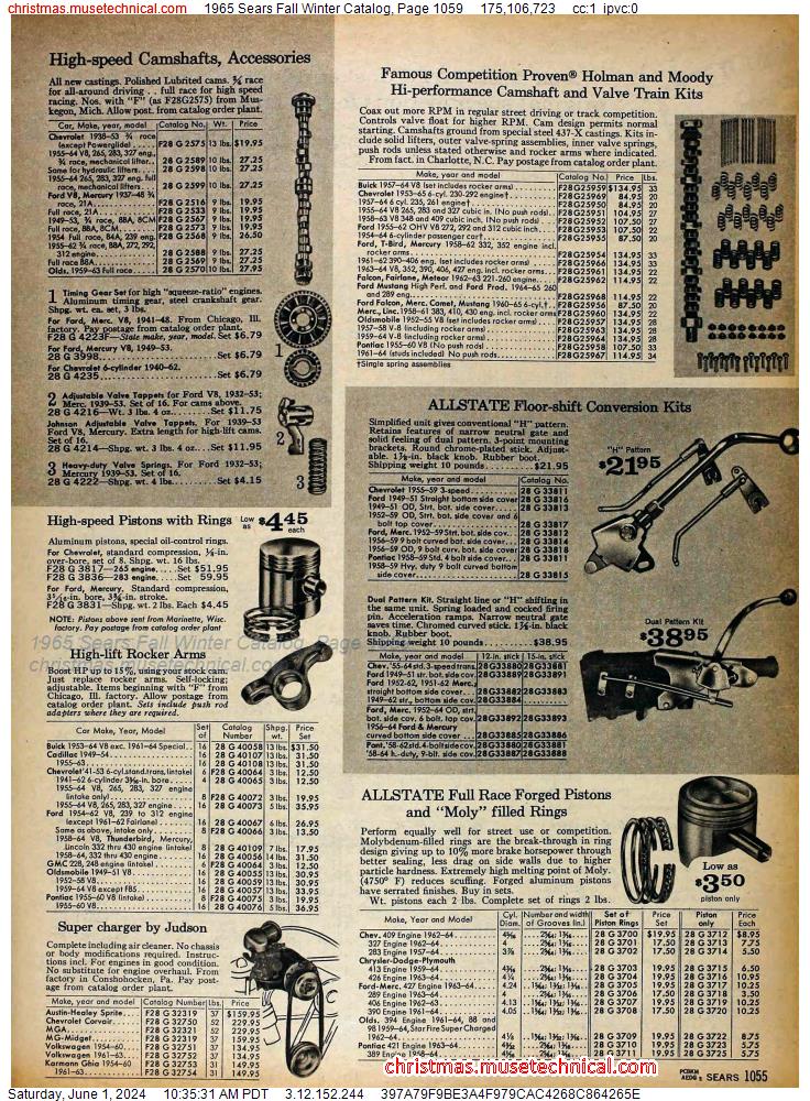 1965 Sears Fall Winter Catalog, Page 1059