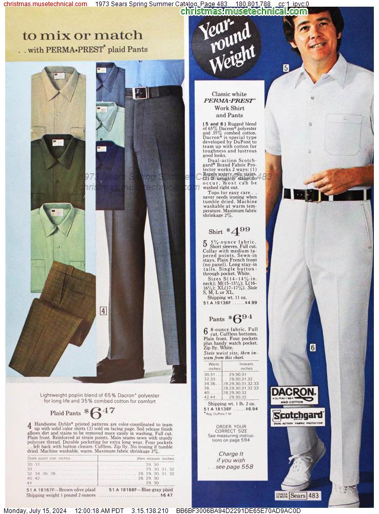 1973 Sears Spring Summer Catalog, Page 483