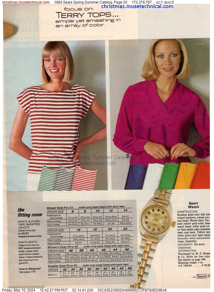 1980 Sears Spring Summer Catalog, Page 25