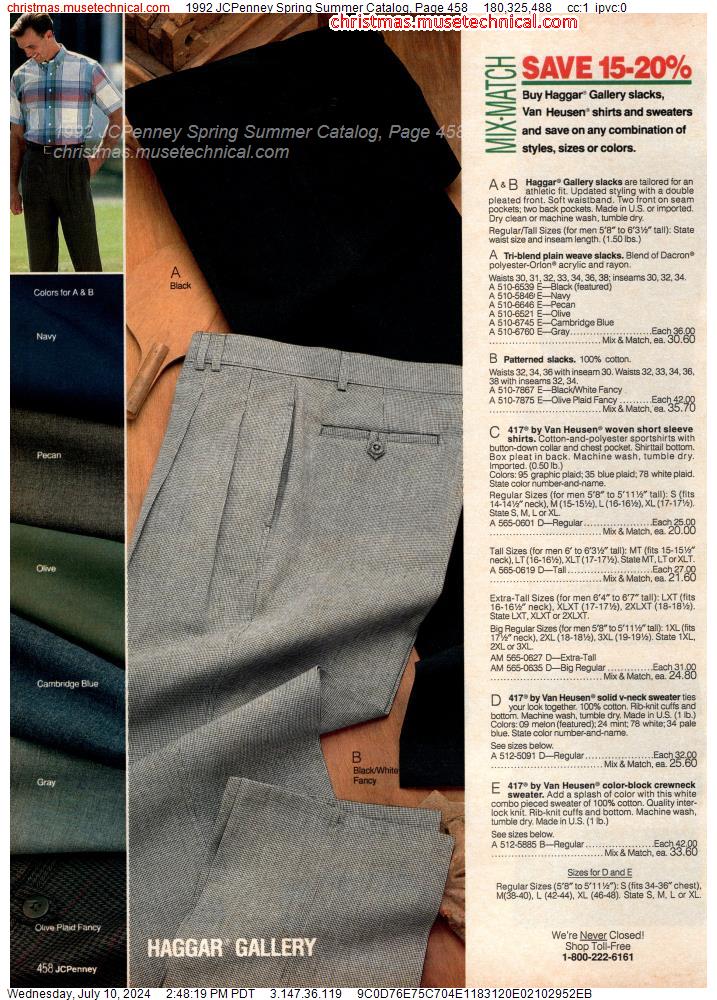 1992 JCPenney Spring Summer Catalog, Page 458