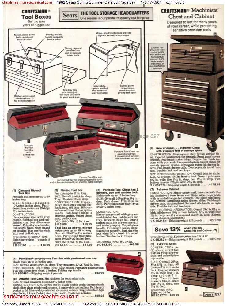 1982 Sears Spring Summer Catalog, Page 897