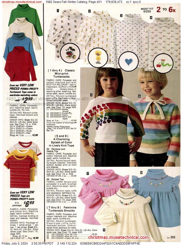 1982 Sears Fall Winter Catalog, Page 401