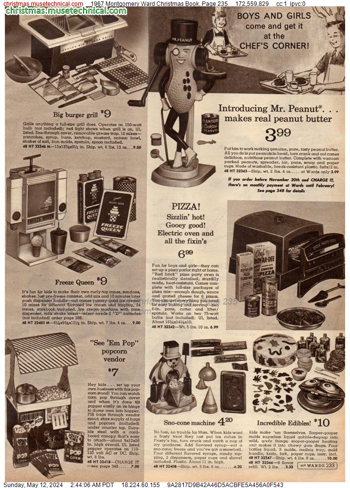 1967 Montgomery Ward Christmas Book, Page 235
