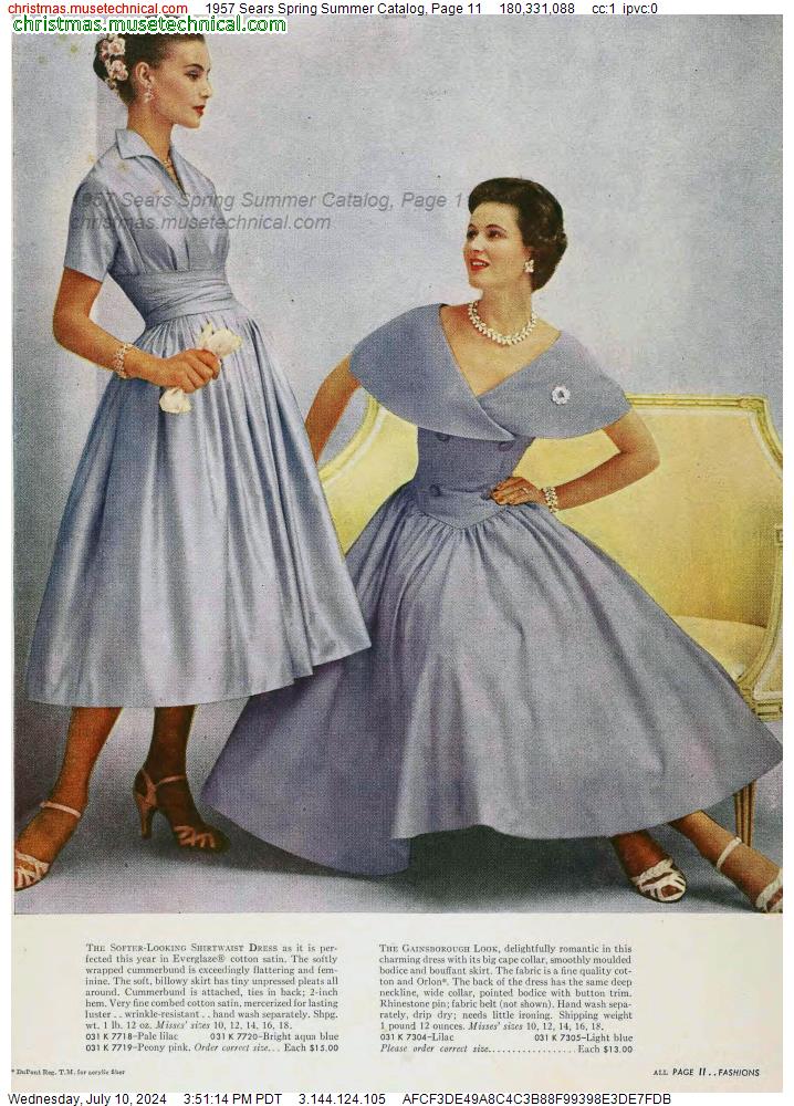 1957 Sears Spring Summer Catalog, Page 11