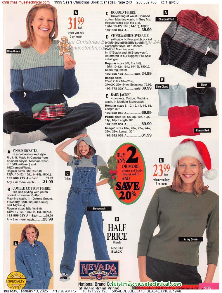 1999 Sears Christmas Book (Canada), Page 243