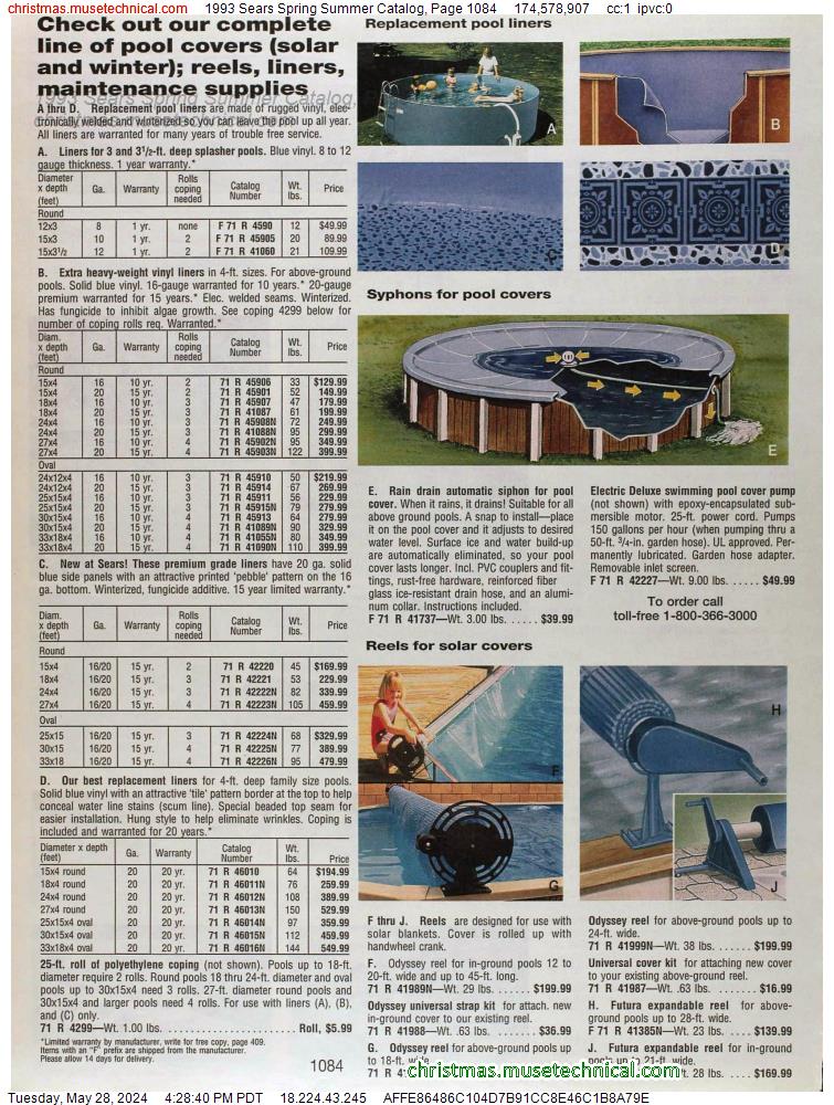 1993 Sears Spring Summer Catalog, Page 1084