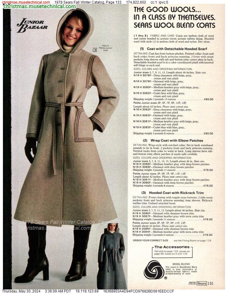 1978 Sears Fall Winter Catalog, Page 133