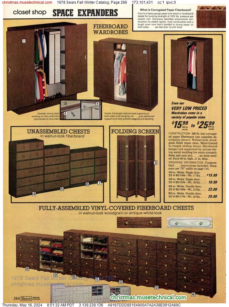 1978 Sears Fall Winter Catalog, Page 266