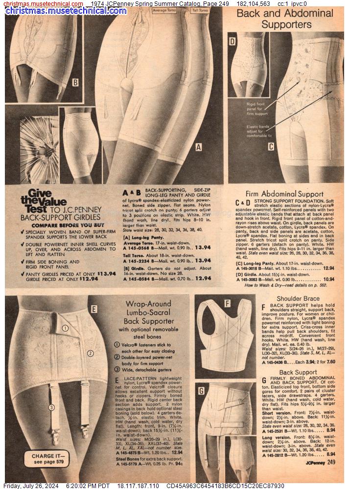 1974 JCPenney Spring Summer Catalog, Page 249