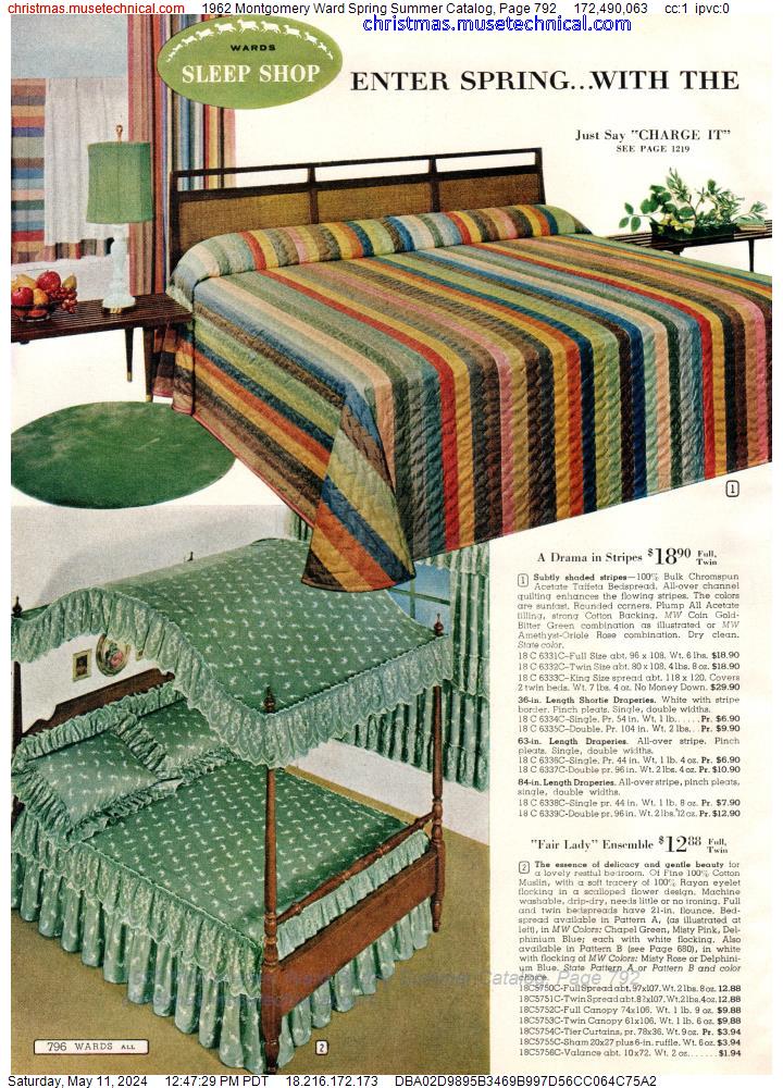 1962 Montgomery Ward Spring Summer Catalog, Page 792
