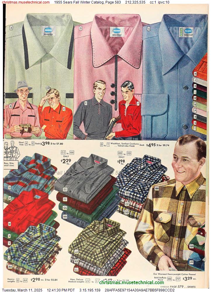 1955 Sears Fall Winter Catalog, Page 583