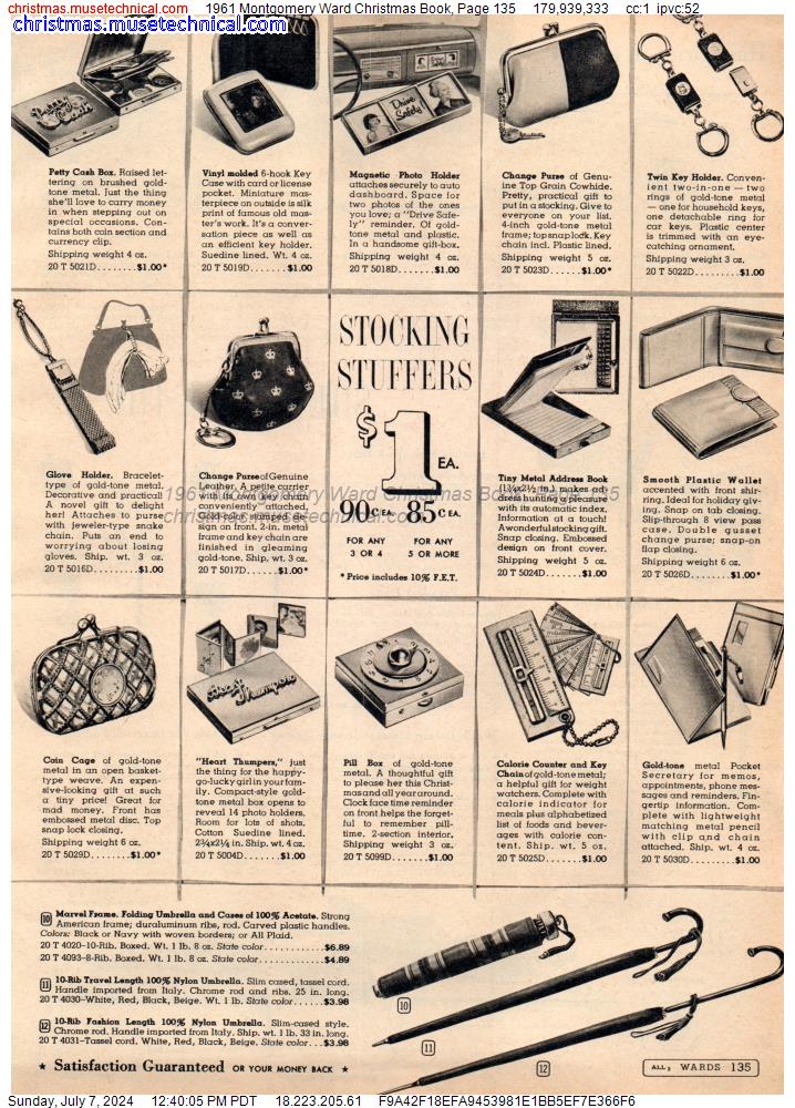 1961 Montgomery Ward Christmas Book, Page 135