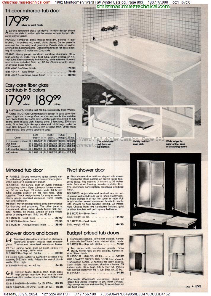 1982 Montgomery Ward Fall Winter Catalog, Page 893