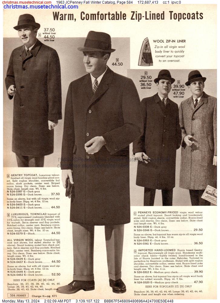 1963 JCPenney Fall Winter Catalog, Page 584