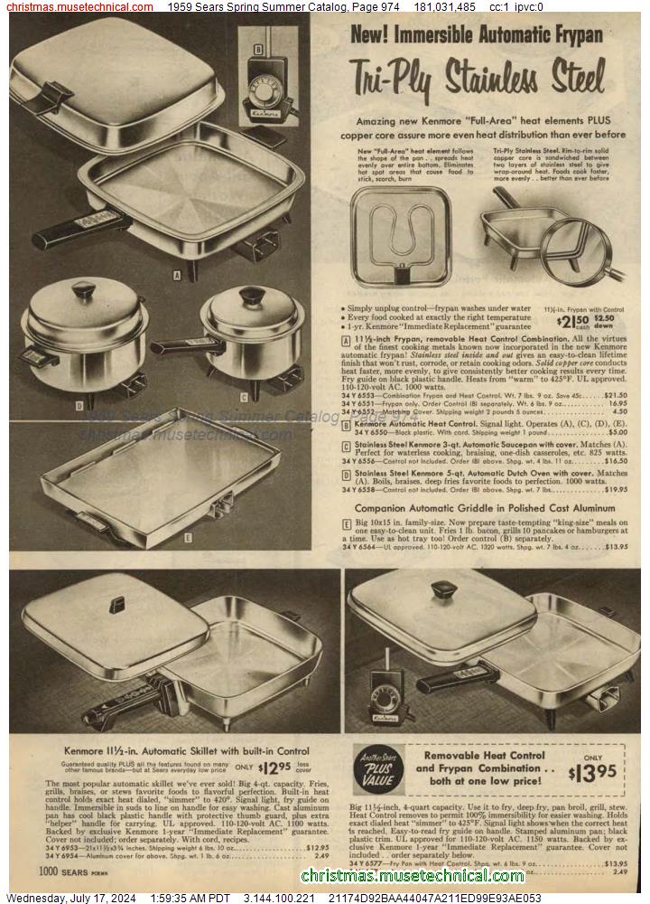 1959 Sears Spring Summer Catalog, Page 974
