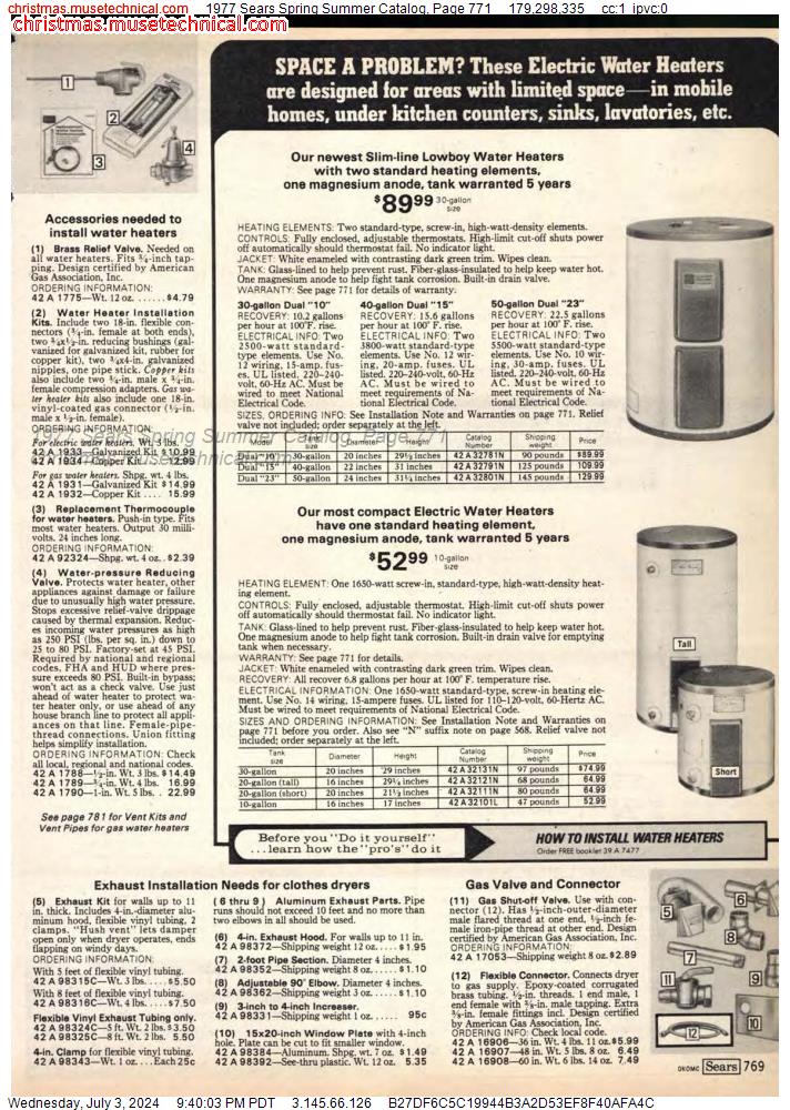 1977 Sears Spring Summer Catalog, Page 771