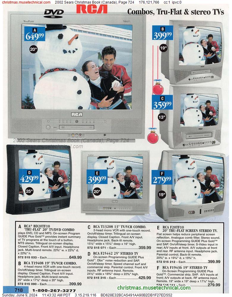 2002 Sears Christmas Book (Canada), Page 724
