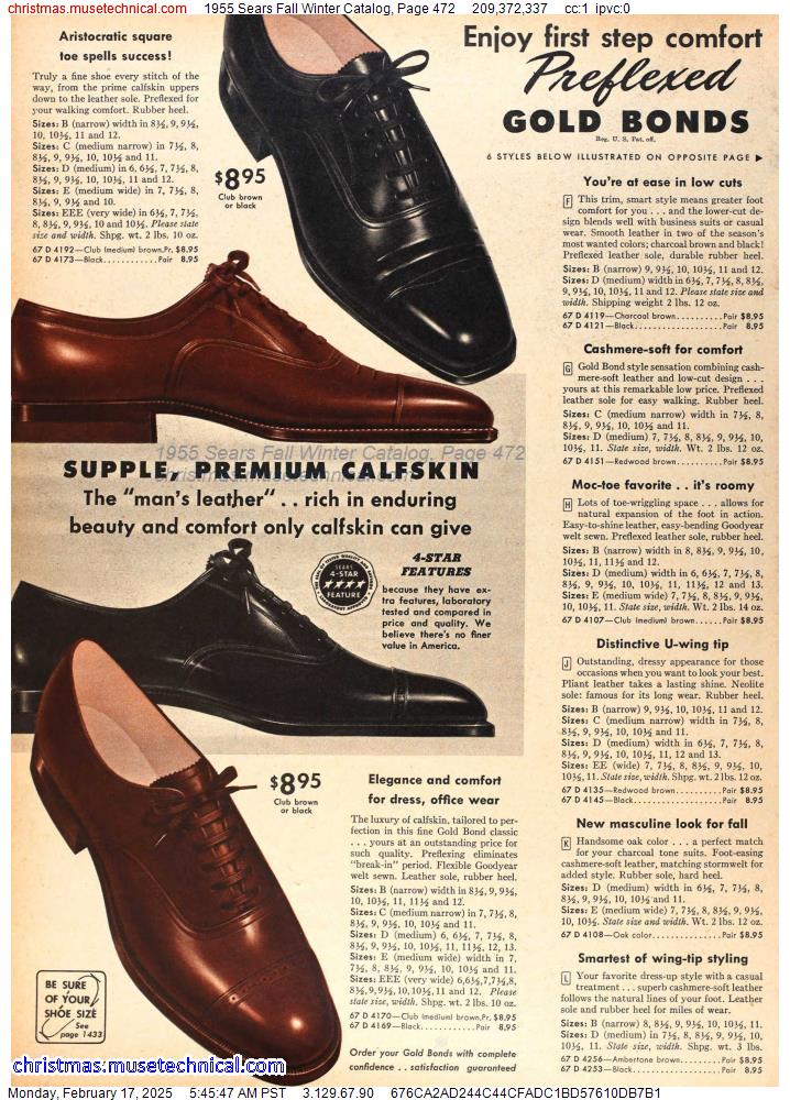 1955 Sears Fall Winter Catalog, Page 472