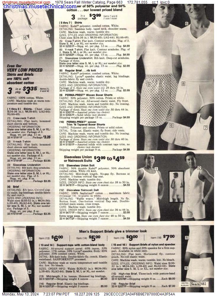 1978 Sears Fall Winter Catalog, Page 663