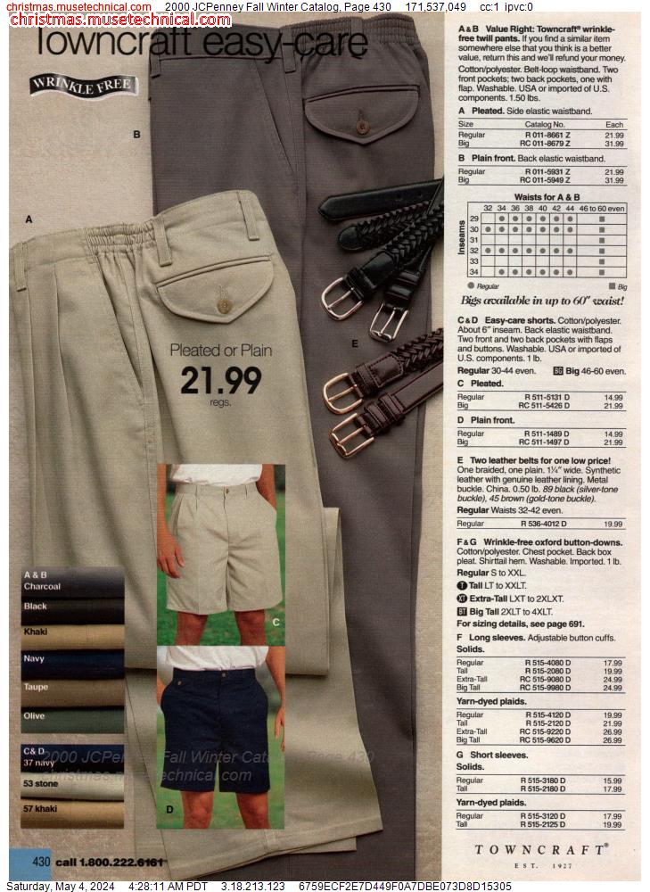 2000 JCPenney Fall Winter Catalog, Page 430