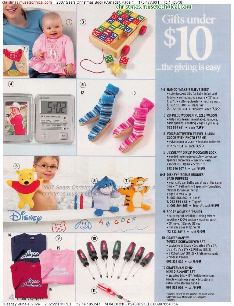 2007 Sears Christmas Book (Canada), Page 4