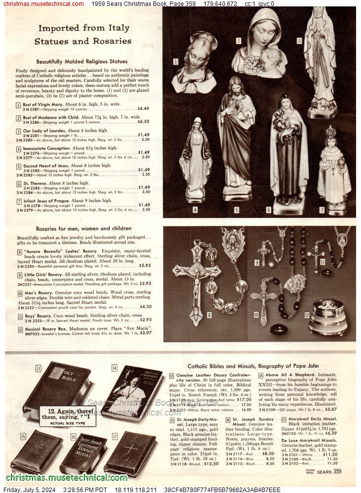 1959 Sears Christmas Book, Page 359