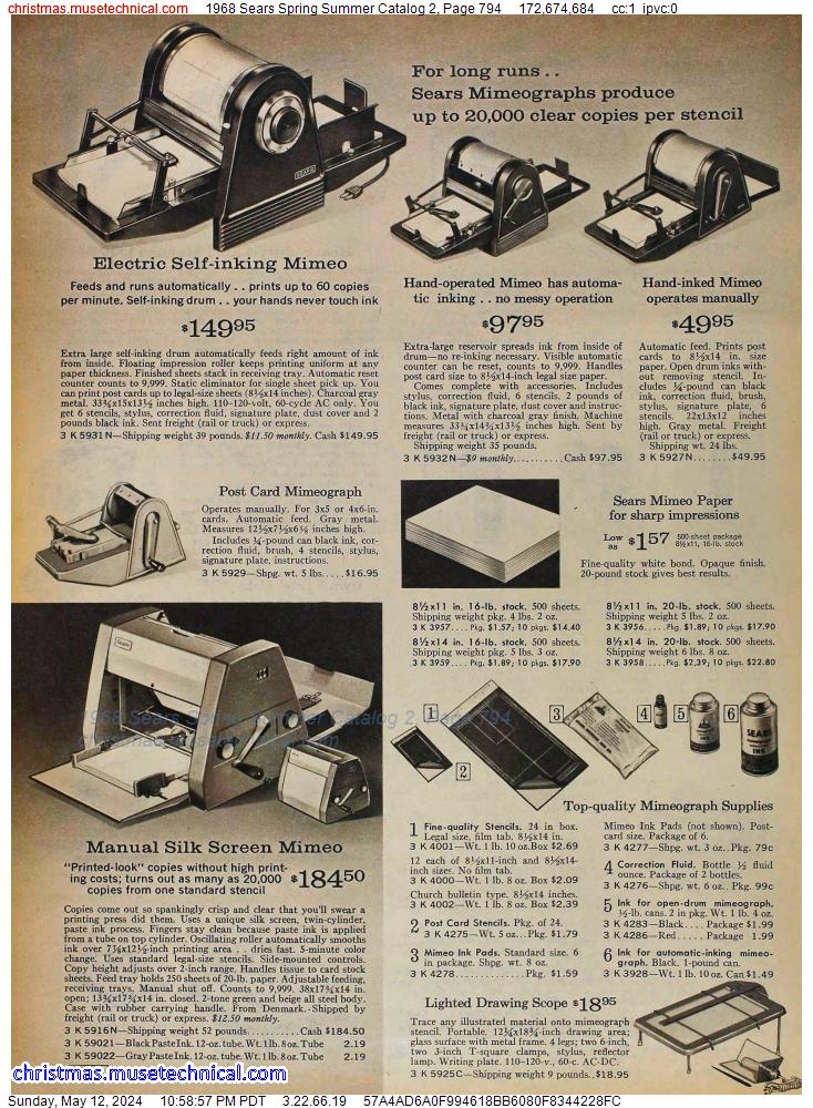 1968 Sears Spring Summer Catalog 2, Page 794