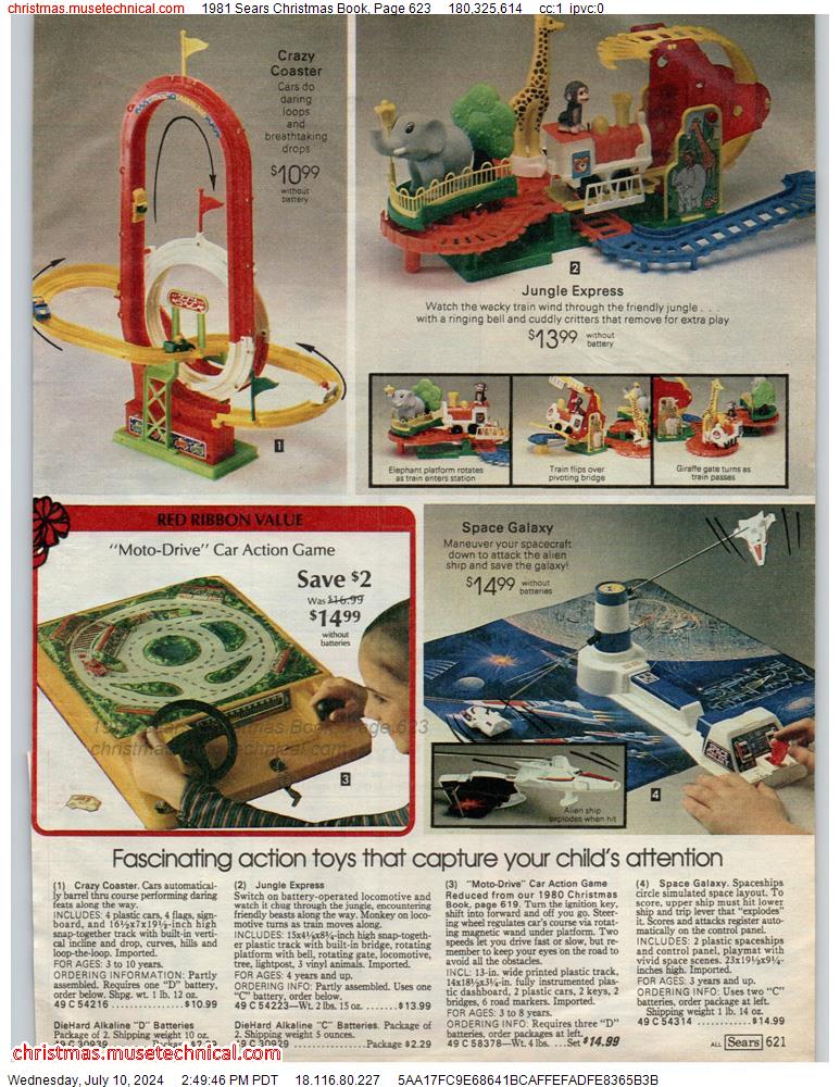1981 Sears Christmas Book, Page 623