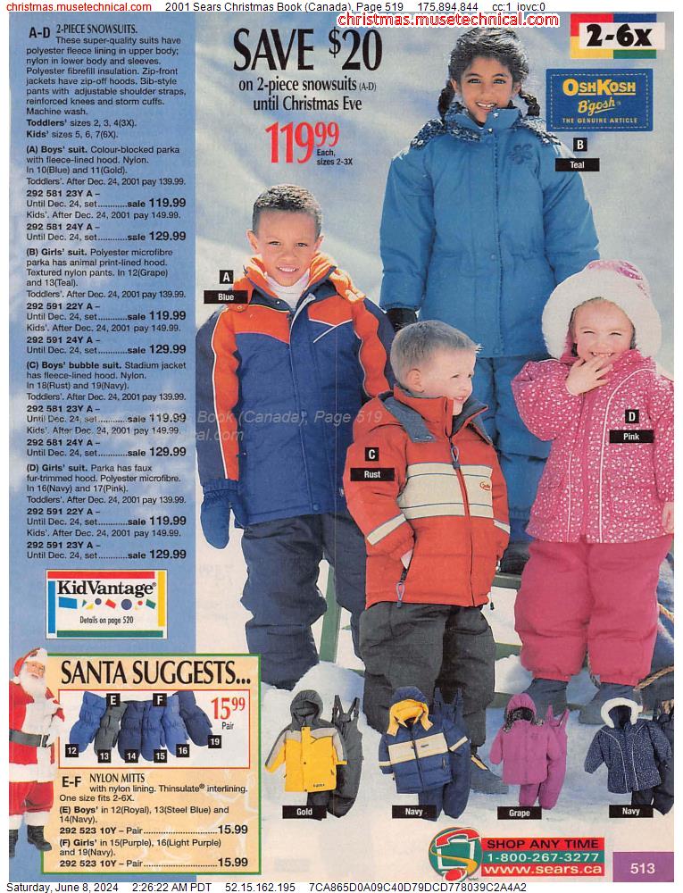 2001 Sears Christmas Book (Canada), Page 519