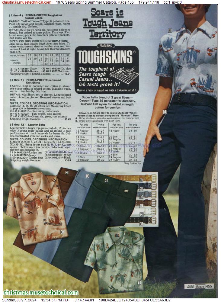 1976 Sears Spring Summer Catalog, Page 455