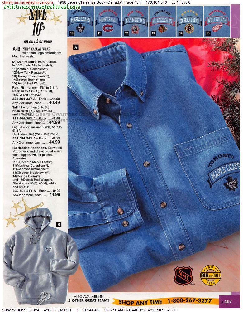 1998 Sears Christmas Book (Canada), Page 431