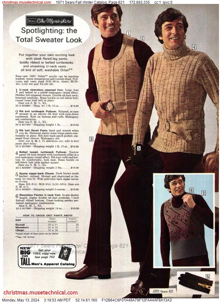 1971 Sears Fall Winter Catalog, Page 621